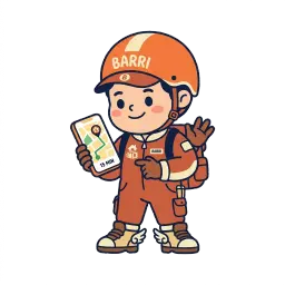 Barri buscando en el mapa