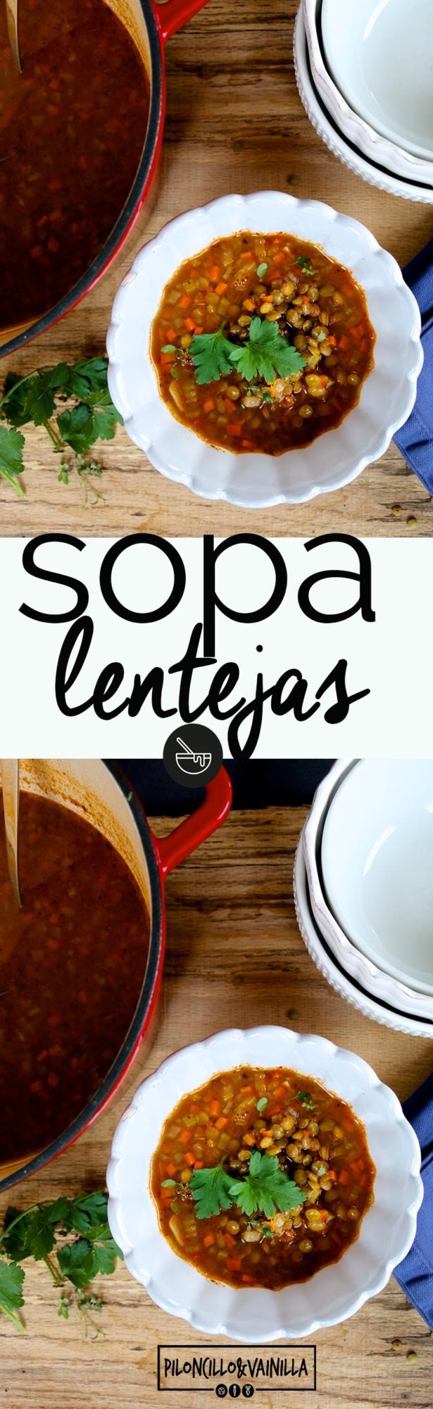 Sopa de Lentejas Mexicana (Fácil Vegana y en Una Sola Olla) — foto 2