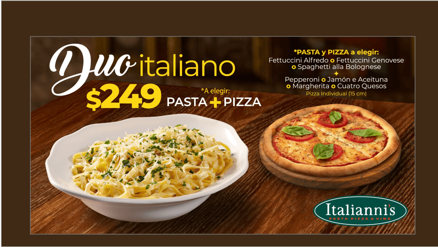 Menú - Italianni's