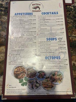 Menus for Mariscos Chihuahua - Tucson - SinglePlatform — foto 3