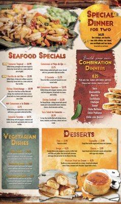Cenas menu Campestre Restaurant